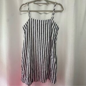 A New Day Blue and White Striped Mini Dress
